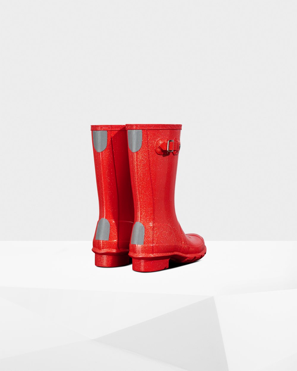 Kids Rain Boots - Hunter Original Big Starcloud (10INCTJDX) - Orange Red